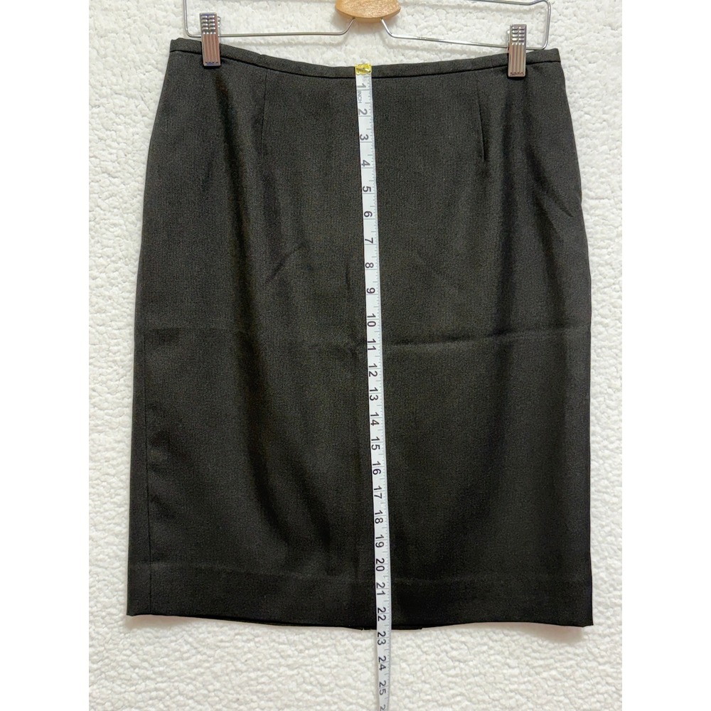Calvin Klein Black Pencil Skirt Womens Petite 10P Career Office Professional - Picture 5 of 8